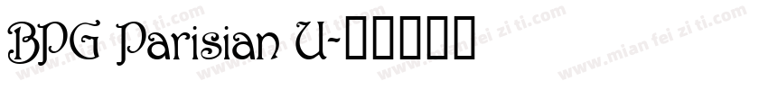 BPG Parisian U字体转换